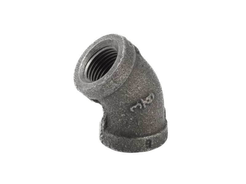 3/8" BLK 45 ELBOW