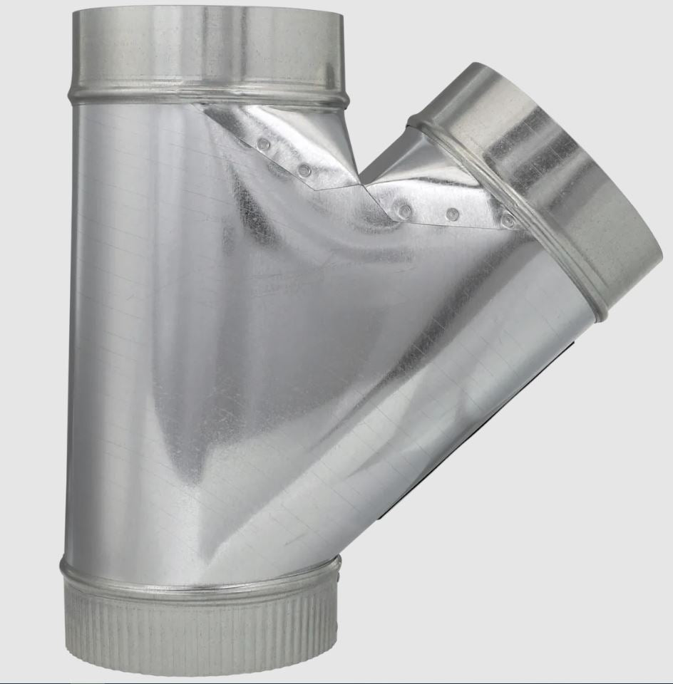 4x4x4"GALV WYE FITTING 30 ga f/STOVE PIPE