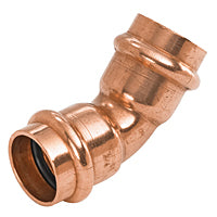 1-1/2"CP 45'PxP ELBOW-WROT PC606 COPPERPRESS FITTING