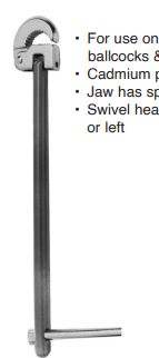 15"BASIN NUT WRNCH w/SPRNG