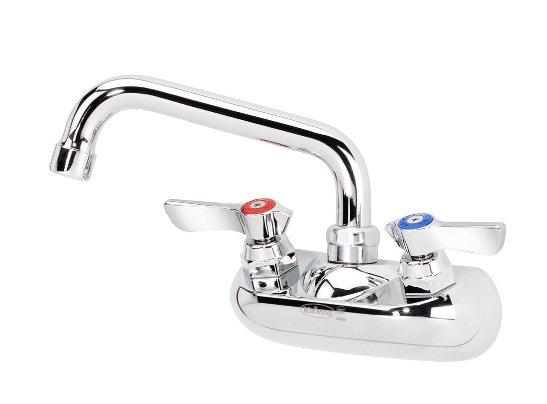 4"CENTER WALL MOUNT FAUCET 6"SPOUT 1/4TURN CERAMIC VALVES