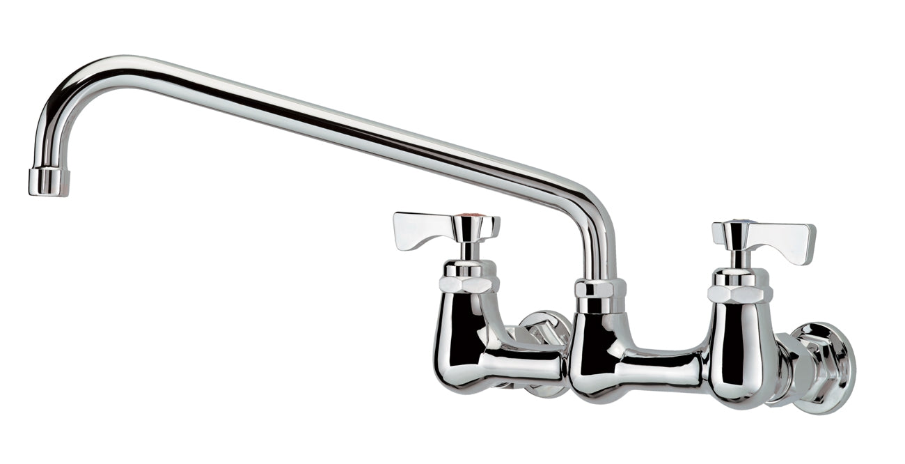 ROYAL SERIES 8" CENTER WALL MOUNT FAUCET WITH 12" SPOUT