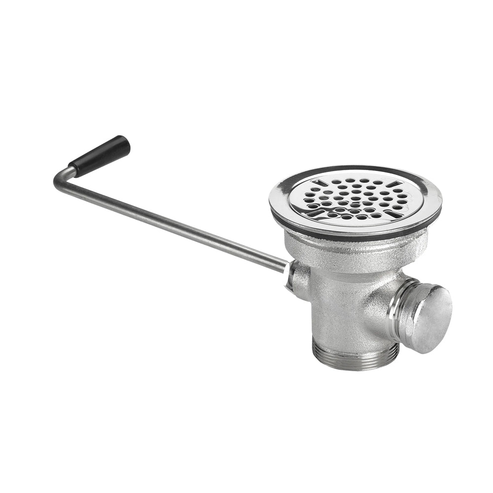 3-1/2" TWIST WASTE DRAIN WITH 1-1/4" OVERFLOW OUTLET