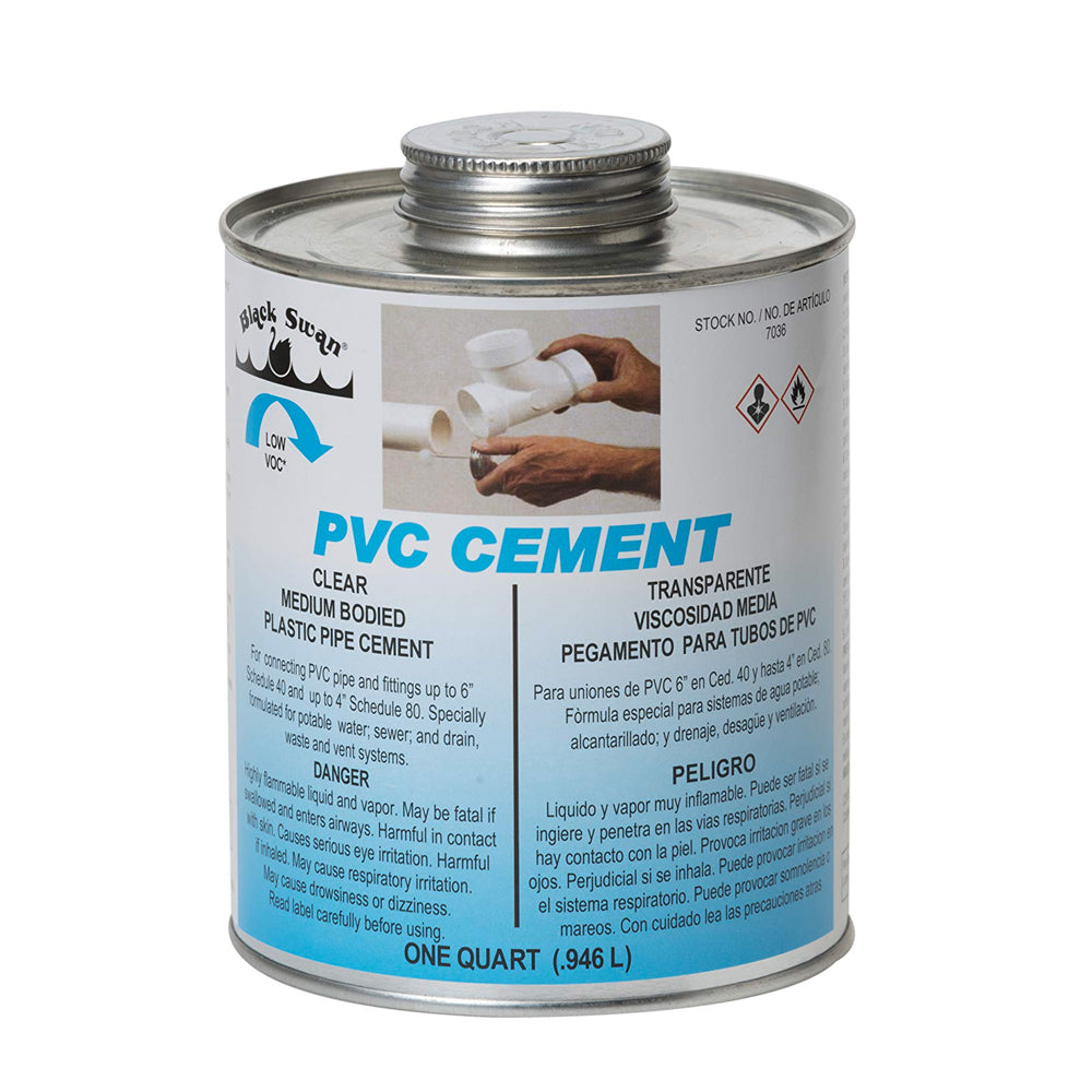 32 OZ. MEDIUM BODIED CLEAR PVC CEMENT