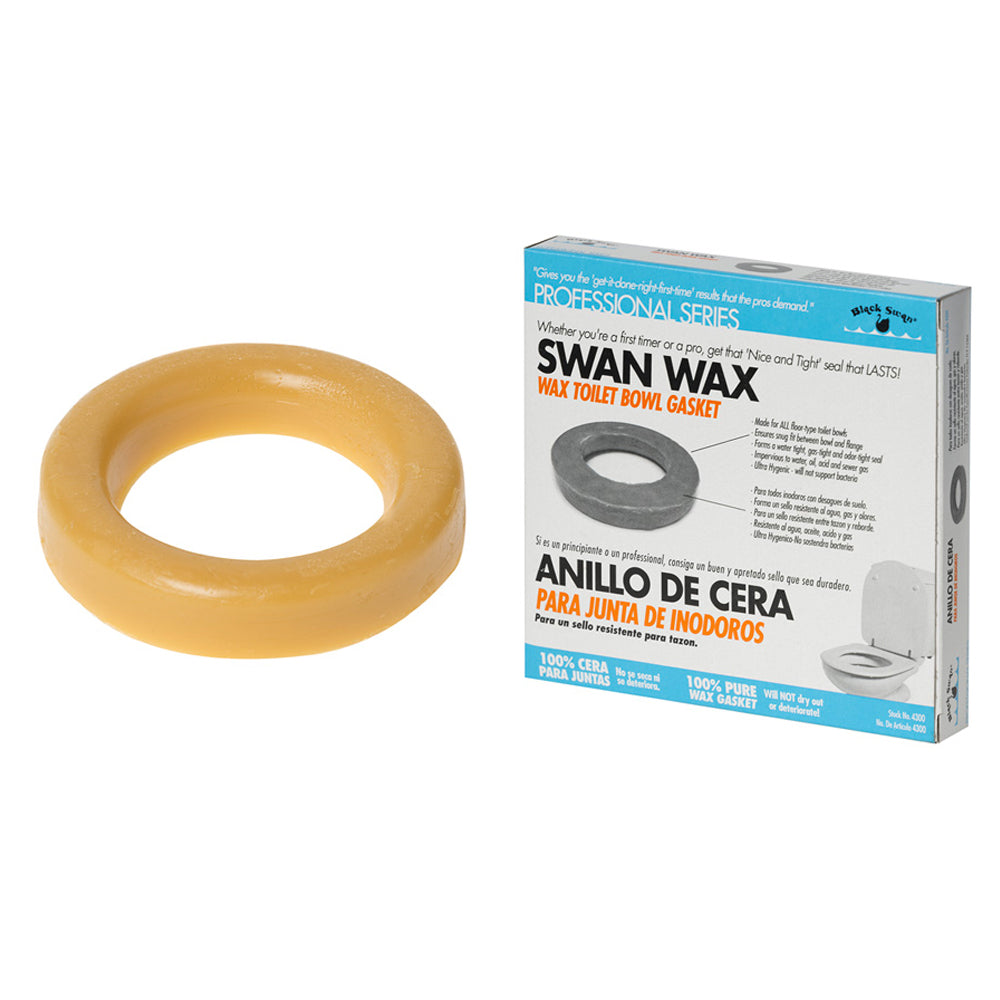 WAX TOILET BOWL GASKET ONLY STANDARD SIZE W/OUT FLANGE
