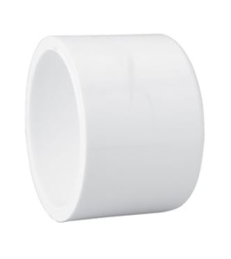 <R> 2" PVC SLIP CAP SCH40 PLASTIC PRESSURE FITTING