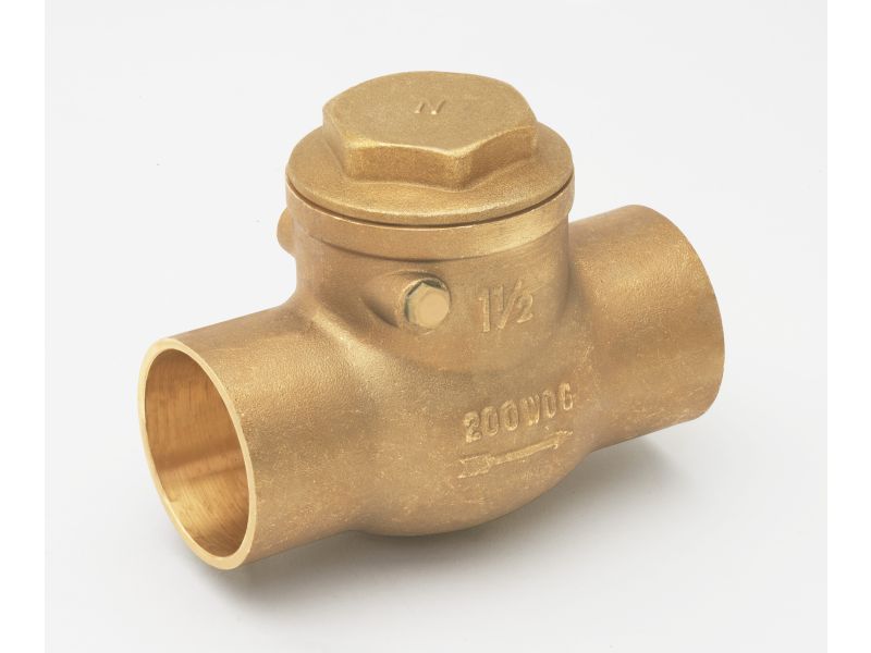 2" CxC SWING CHECK VALVE 150# WOG BRASS THREADED
