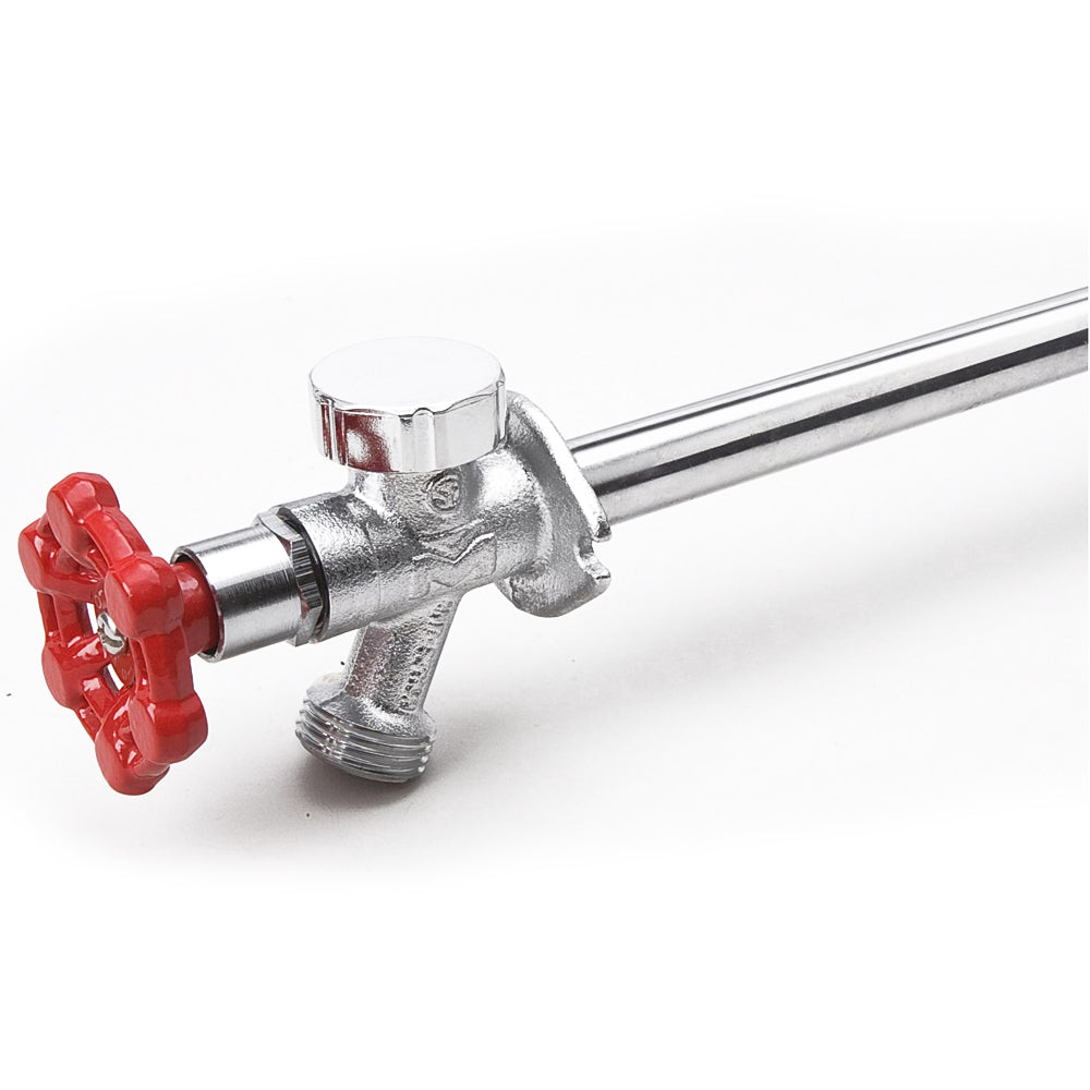 CHROME 1/2-IN. MIP X 3/4-IN. MHT ANTI-SIPHON 12-IN SILLCOCK