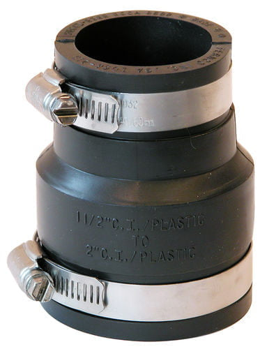 2x1-1/2"FLEX PVC COUPLING CAST IRON/PLASTICxCI/PLASTIC