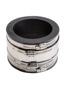 <S> 4"x4"SHEAR RING CI/PVC FLEX CON.