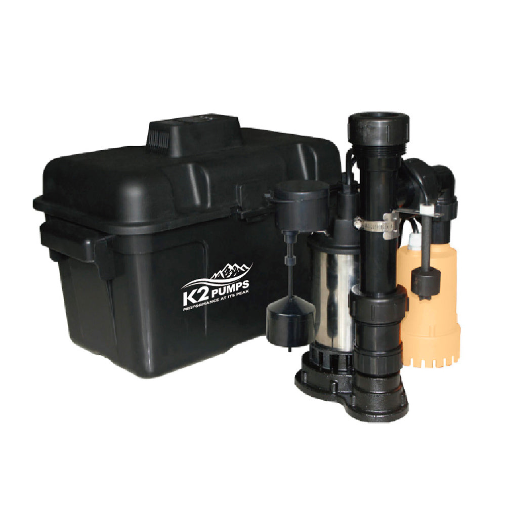 COMPACT PRIMARY AND BACKUP SUMP SYSTEM