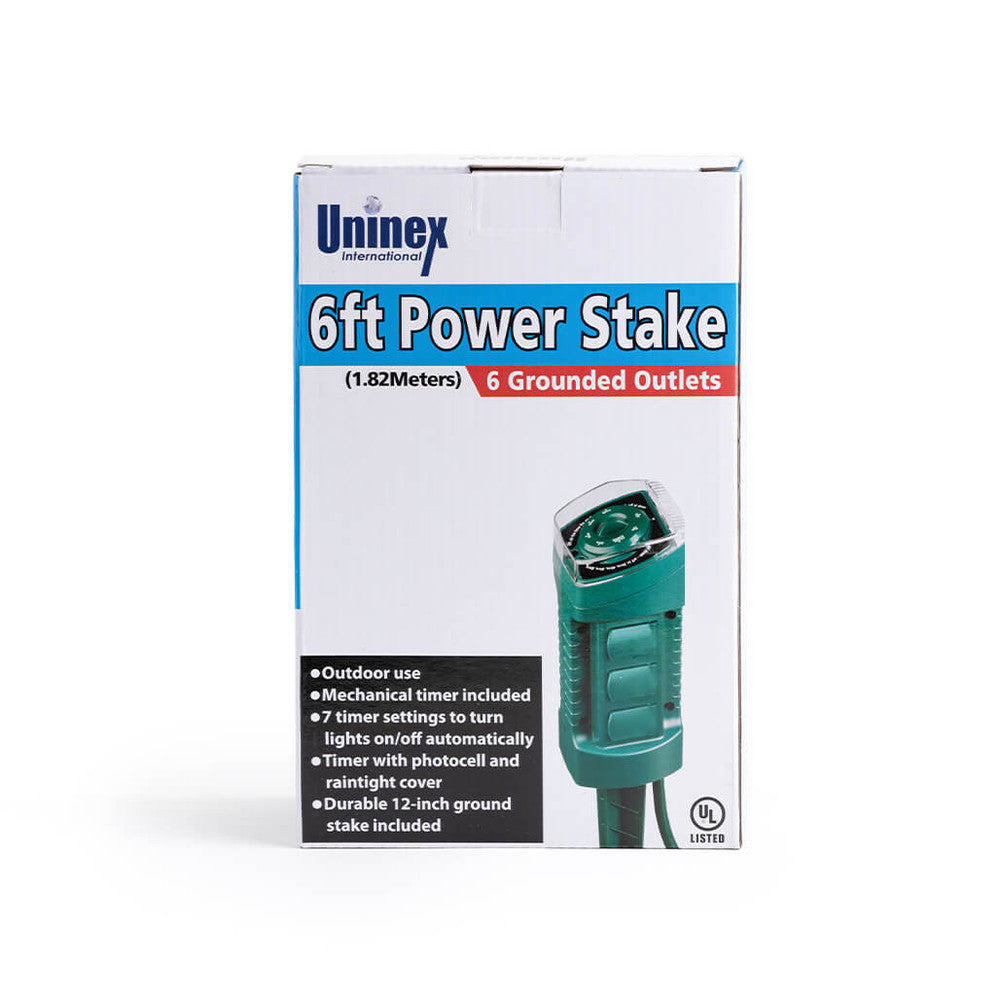 POWER STAKE OUTDOOR TIMER UL 6FT.CORD