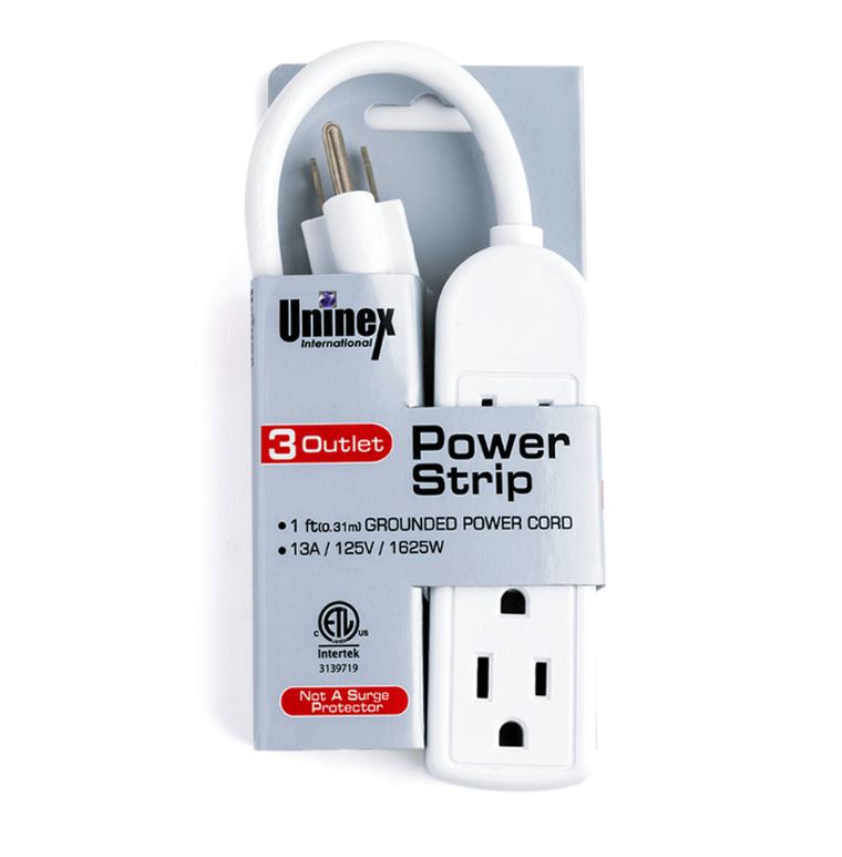 POWER STRIP WHITE UL