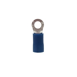 16-14AWG 4-6STUD RING TERMINALBLU VINYL INSUL BARREL 22pc/PK