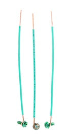 25/#14 GRND PIGTAIL W/SCREW AWG SOLID GREEN INSULATION