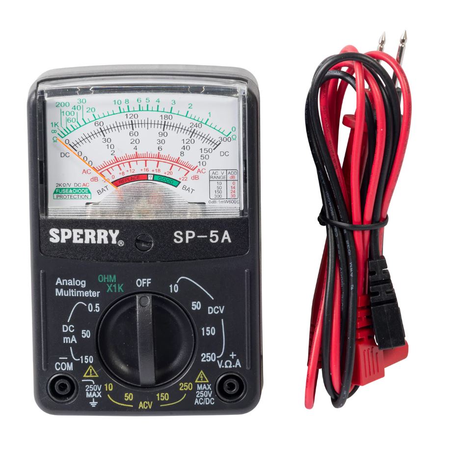 5F/13R ANLG MULTIMETER-ANALOG 5 FUNCTION/13 RANGE/MANUAL300v