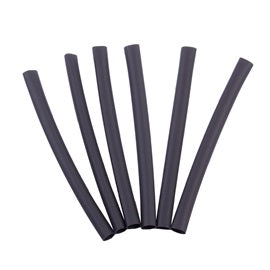 6PC 1/4"X4" SHRINK TUBE SHRINKS TO 1/8"