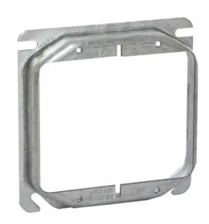 4"SQ 2DEV 3/4" COVER PLASTIC RING