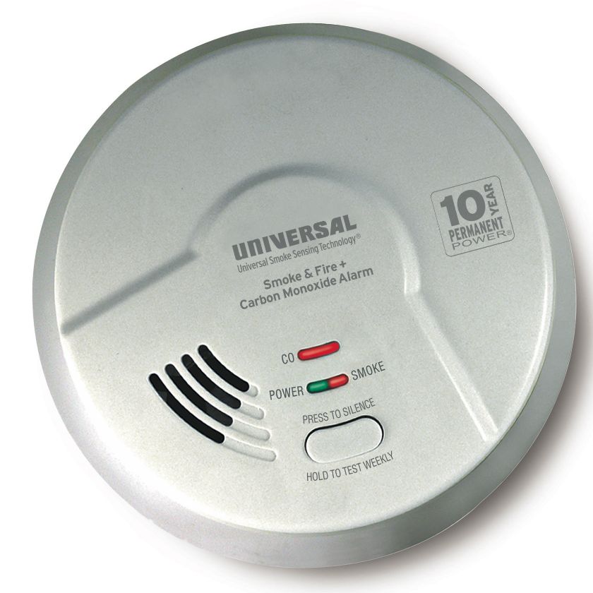 10yr SMOKE/CO ALARM-CLAM PK 3-IN-1 SENSING/SEALED BATTERY
