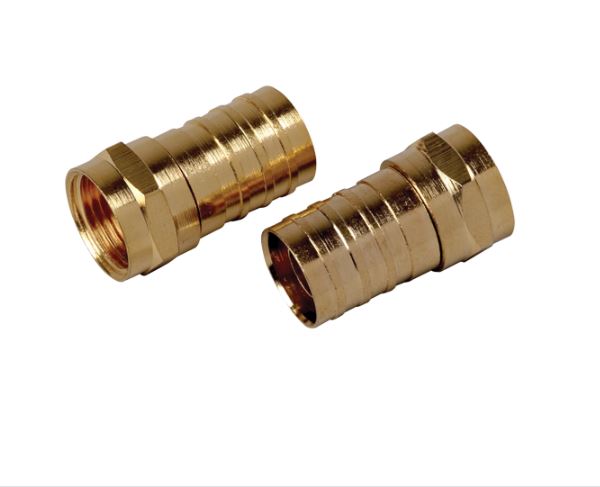 RG6 CRIMP CONNECTOR 10PK CRIMP ON STYLE