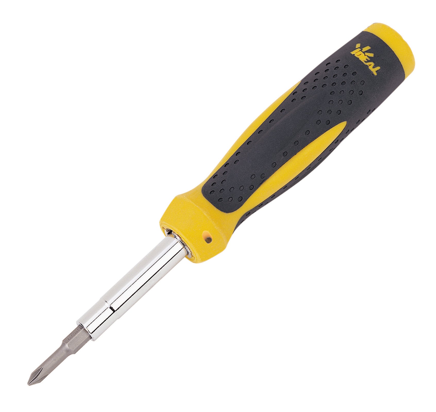 7in1 TWIST-A-NUT SCREWDRIVER WIRE NUT WRENCH HDL & 3 BITS