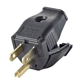 15a 125v BK HNG PLUG BLACK /HINGED/2p3w /GRND/5-15P