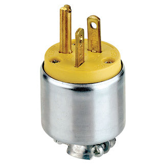 <S> 20a 125v ARMORD PLUG-YELLOSTEEL-PVC/CLAMP/GRD/2p3w/5-20P