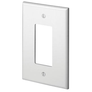 1g WH JUMBO DECO WALLPLATE WHITE/DECORA