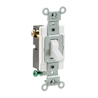 15a 3w HD QT SWITCH-WHITE 120-277vac/SGL POLE/SIDE WIRE