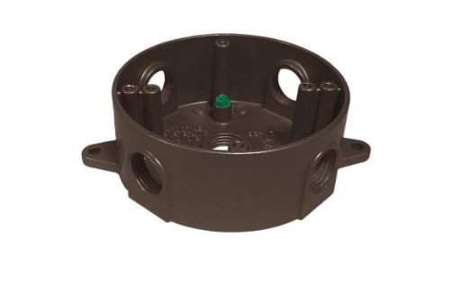 W/P 5-HOLE ROUND BOX