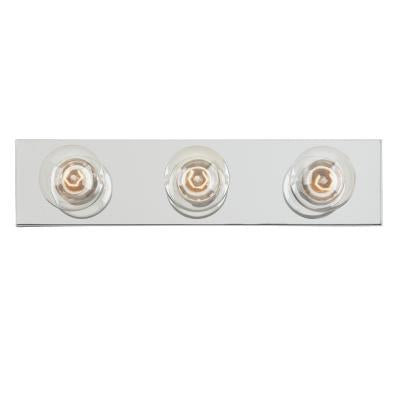 {H}18"3LT CHR BATH BAR FIXTUR 3-60w G25 BULBS