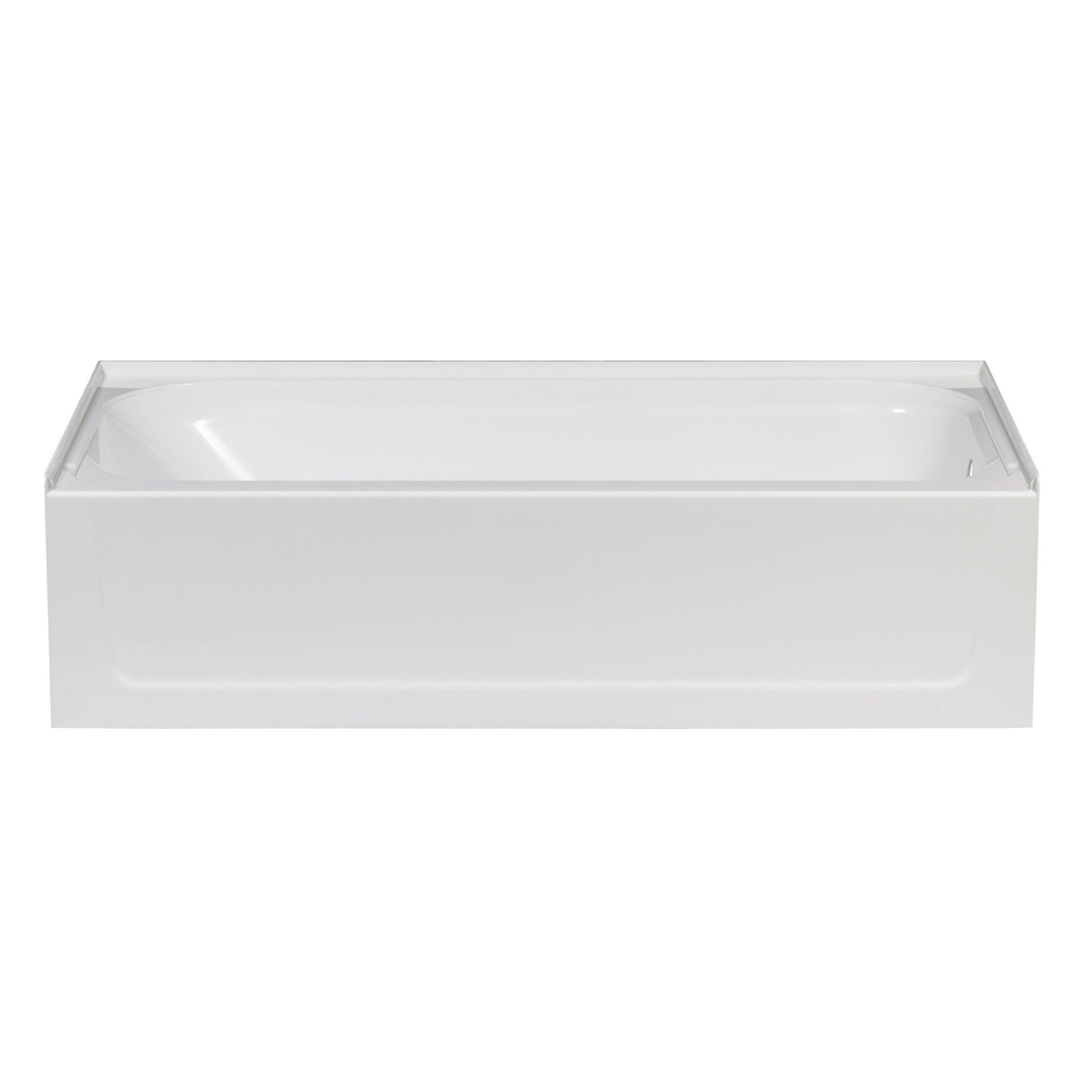 5'RH FIBERGLASS BATHTUB-WHITE 30x60x15.5"REINFORCED/2"DRAIN