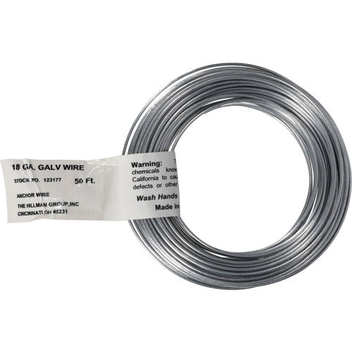 #18 50'COIL GALV WIRE
