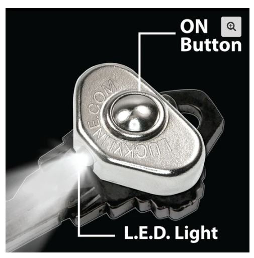 <S> <C> LED THUMB LITE CARDED-STICK ON LED LIGHT