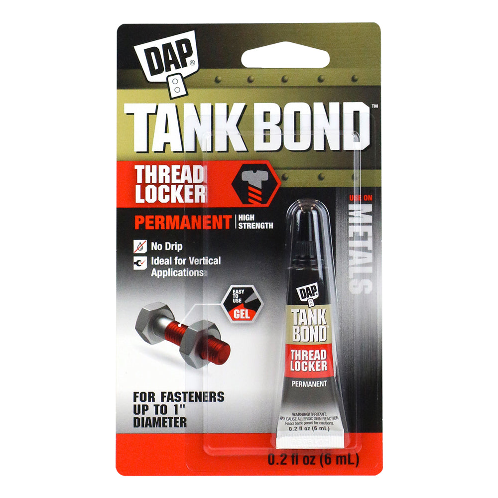 0.2 FL OZ RED TANK BOND PERMANENT GEL THREADLOCKER