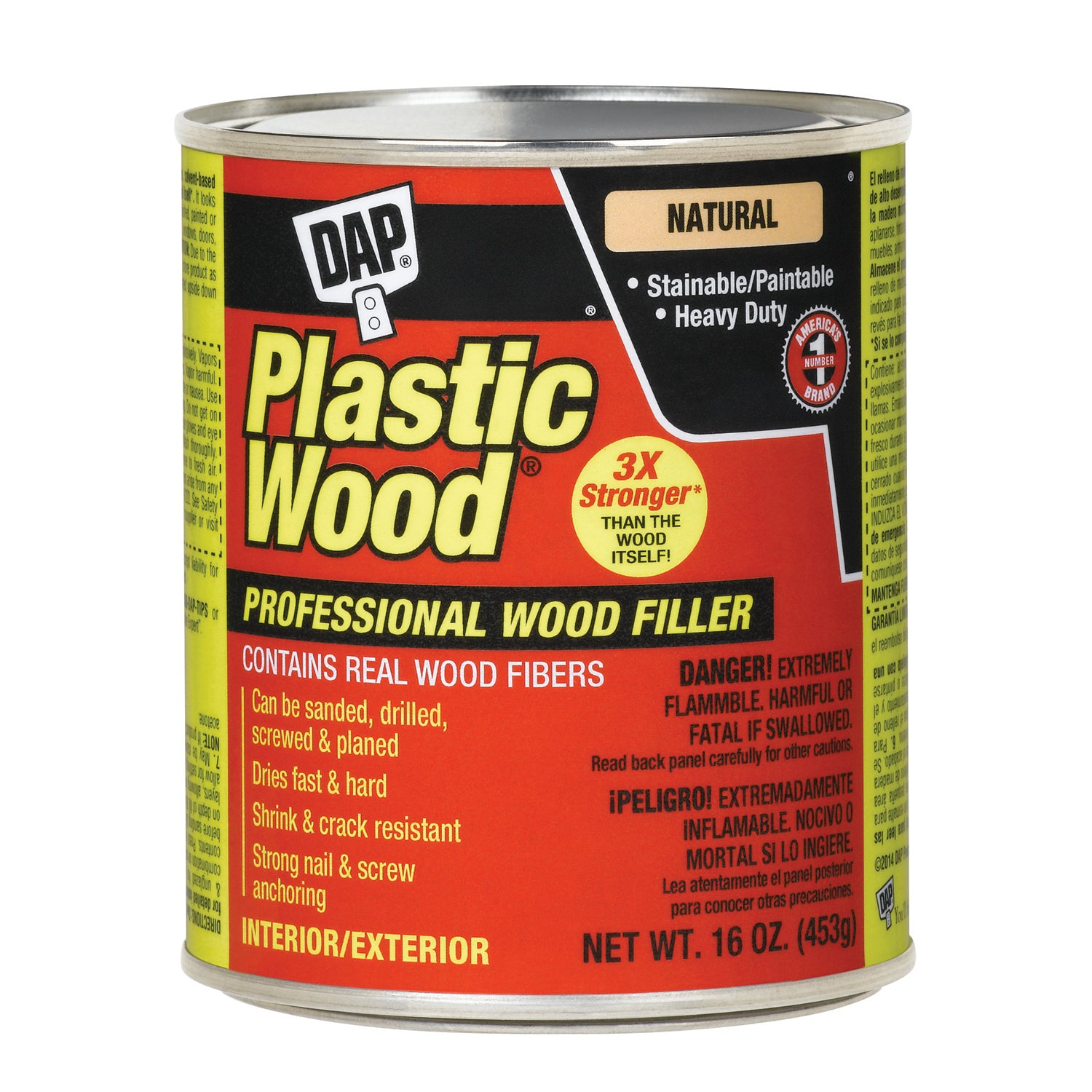 PLASTIC WOOD 16OZ NATURAL 1 LB CAN