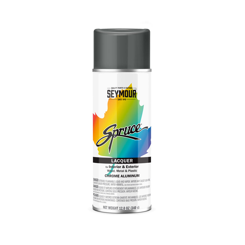 12 OZ. SPRUCE METALLIC SPRAY PAINT CHROME ALUMINUM