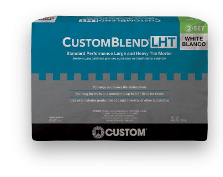 50# CUSTOMBLEND WHITE-THINSET 52# PER CASE OF 1EA