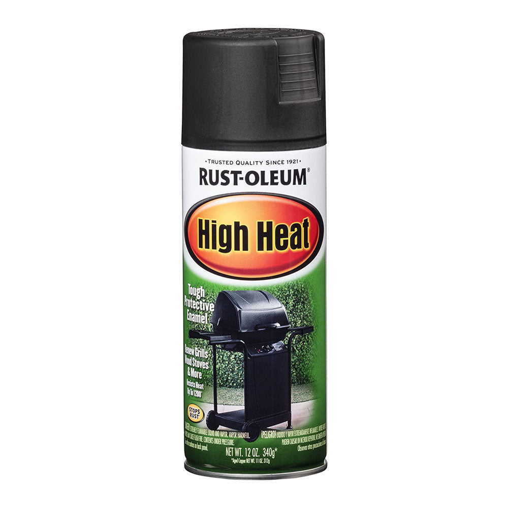 12 OZ. HIGH HEAT SPRAY PAINT - BAR-B-QUE BLACK