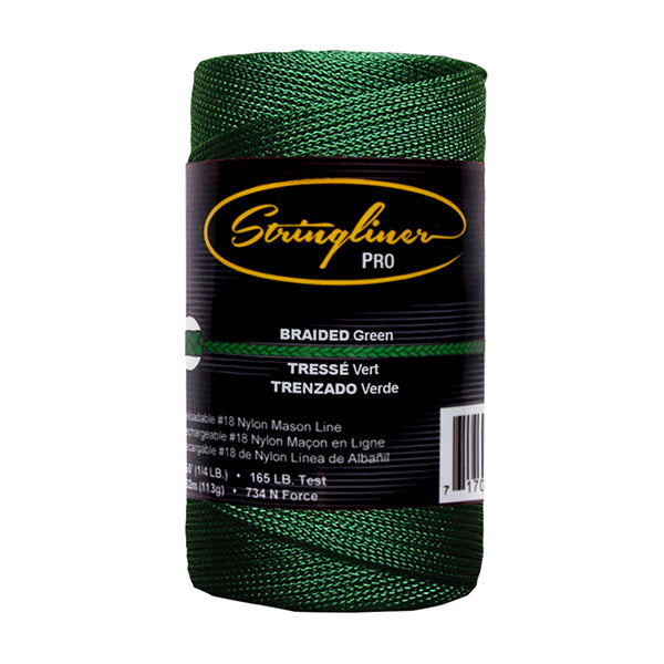 250' GREEN CONST LINE 1/4# BRAIDED