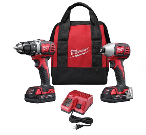 M18 DRIL/IMPACT DRIVER COMBO 2601-22 + 2650-20 W/2 BAT/CHGR