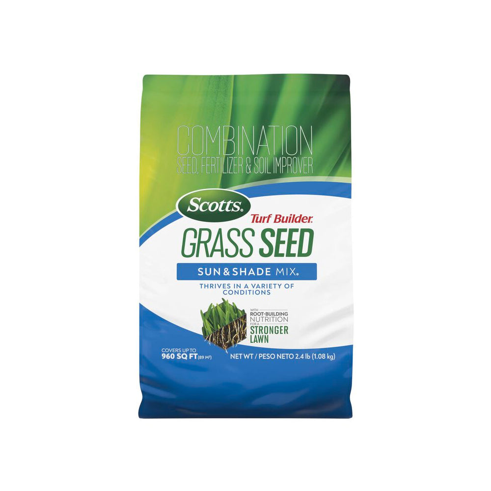 2.4 LB. SCOTTS TURF BUILDER GRASS SEED SUN & SHADE MIX