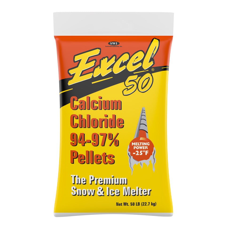 50 LB EXCEL CALCIUM CHLORIDE PELLETS