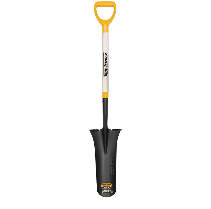 16"SPADE DRAIN TRUE TEMPER SHOVEL D HANDLE WOOD