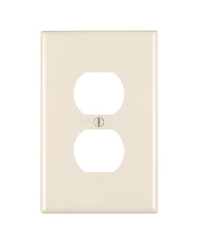 <F> 1-G MID DUPLEX OUTLET LA 1LT ALMOND MID-SIZE/DUPLEX RECP