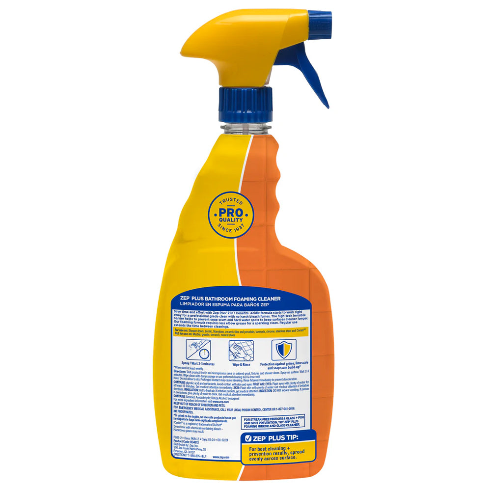 <F> 32 FL. OZ. ZEP PLUS BATHROFOAMING CLEANER
