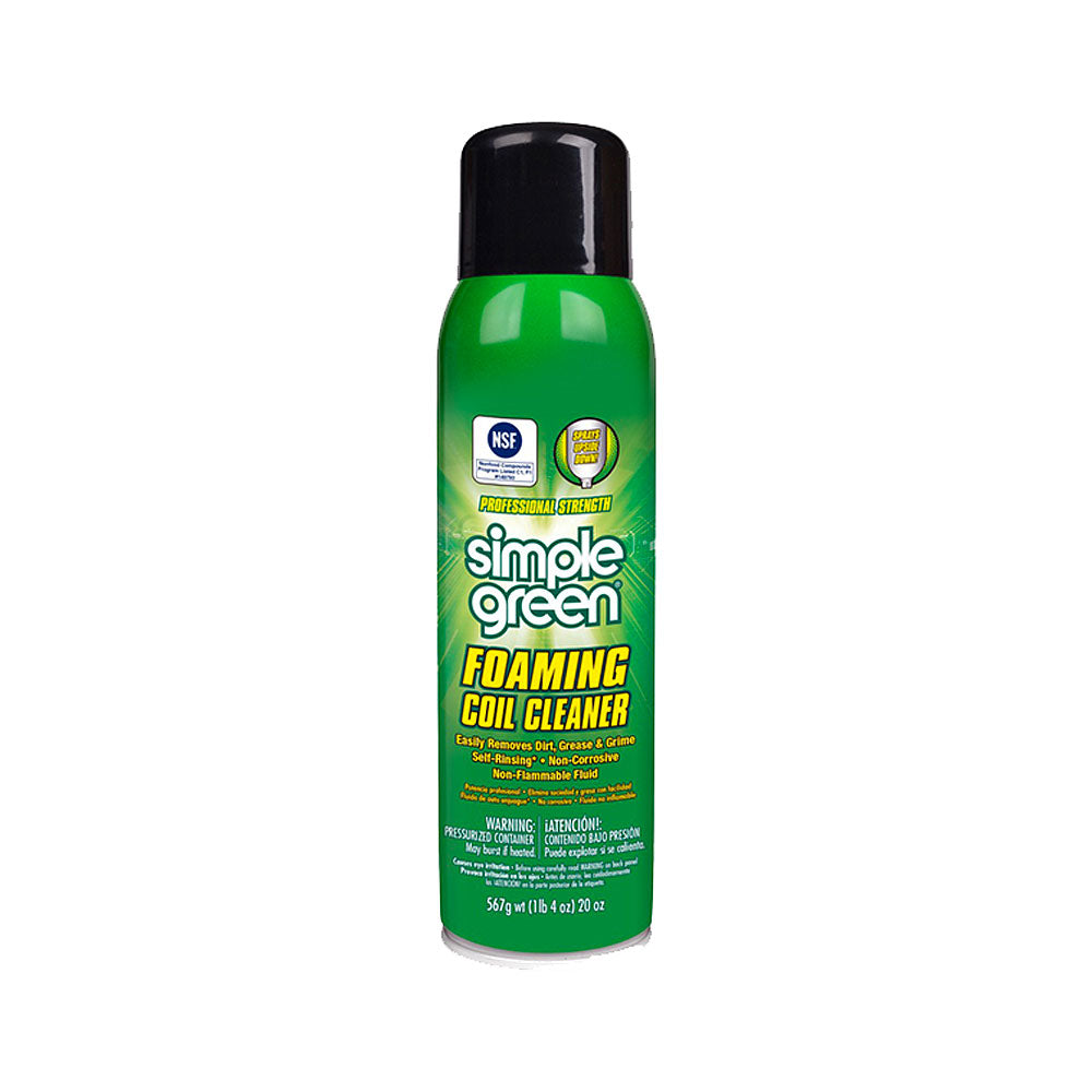 20oz AEROSOL SIMPLE GREEN     FOAMING COIL CLEANER