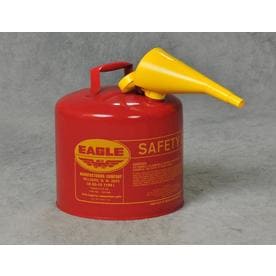 5 GAL SAFETY GAS CAN EAGLE    W/YELLOW FUNNEL