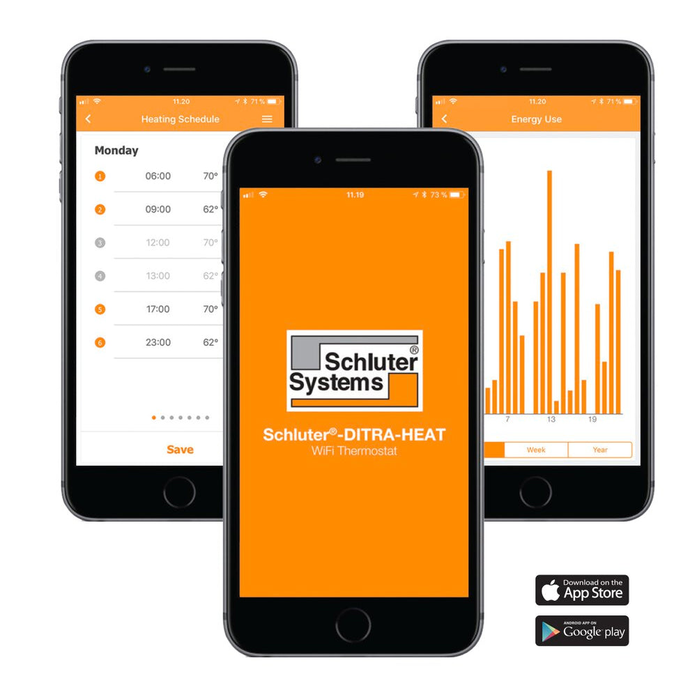 PROGRAMMABLE WI-FI THERMOSTAT FOR THE DITRA-HEAT SYSTEM