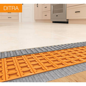 DITRA UNCOUPLING MEMBRANE     3'3" X 98'5" = 323 SF